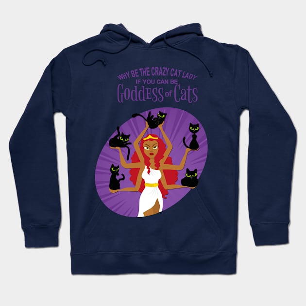 Goodess of Cats Hoodie by Bleckim